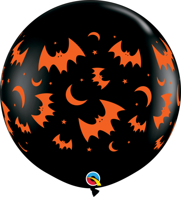 Riesenballon 36" (90cm) Mond & Fledermaus | QUALATEX