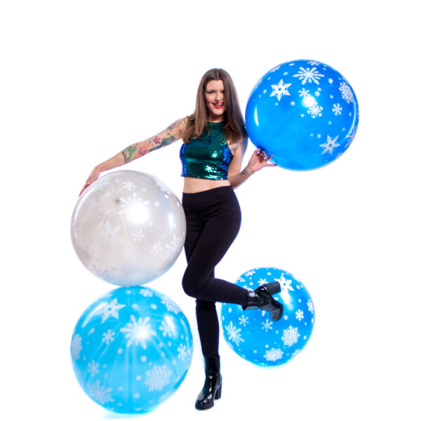 BALLOONS UNITED - CATTEX Giant Balloon 32" (80cm) Snowflakes