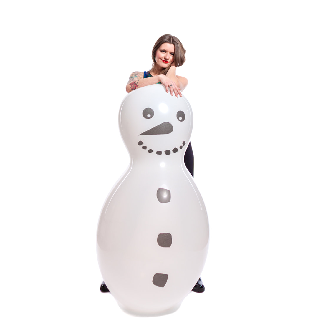 CATTEX Riesen Figurenballon 67 170cm Puppe Mit Schneemann Motiv