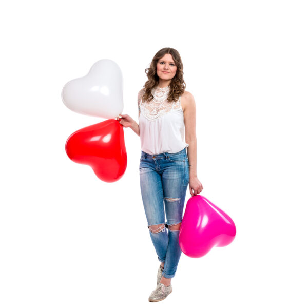 BALLOONS UNITED - CATTEX Heart Balloon 17" (43cm)