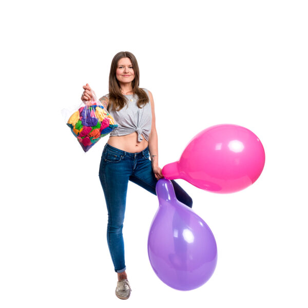 BALLOONS UNITED - GLOBOS Round Balloon 16" (40cm) Standard Colormix - Bag of 100pcs